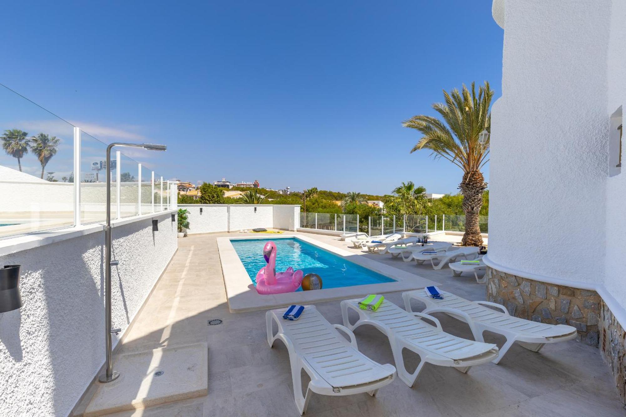 Fidalsa Grand Mediterranean Beachfront Villa Playa Flamenca Exterior foto
