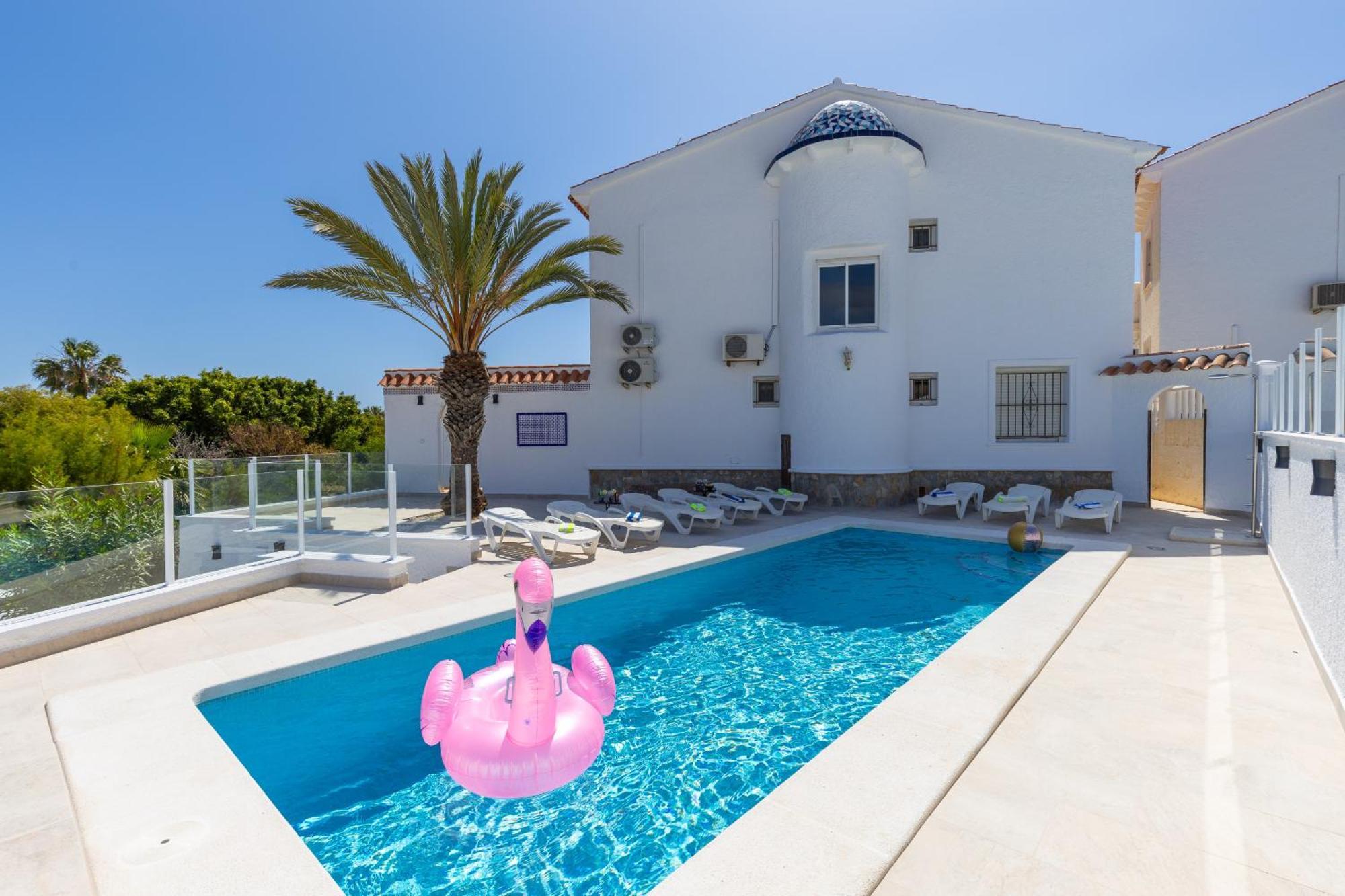 Fidalsa Grand Mediterranean Beachfront Villa Playa Flamenca Exterior foto