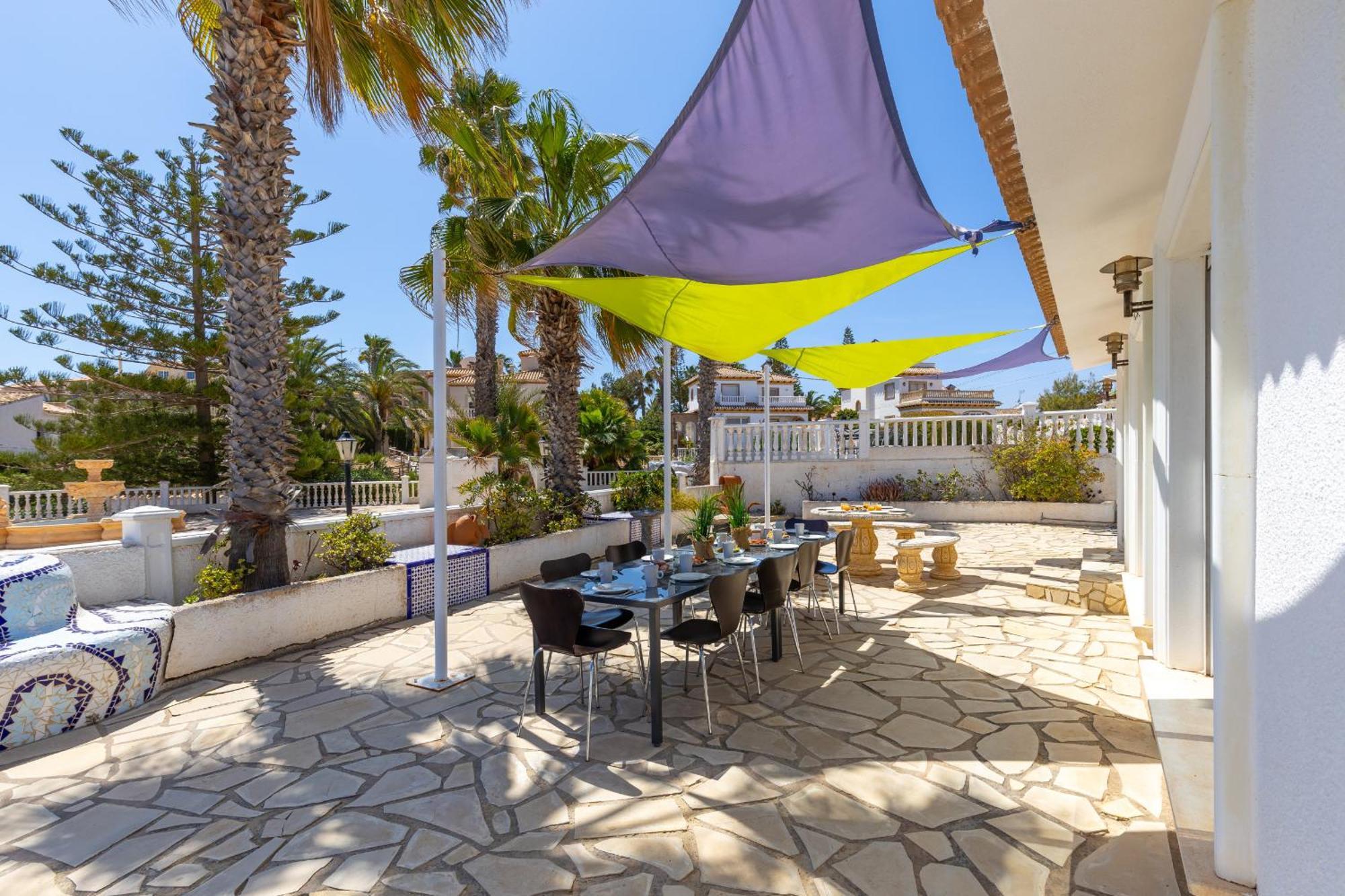 Fidalsa Grand Mediterranean Beachfront Villa Playa Flamenca Exterior foto