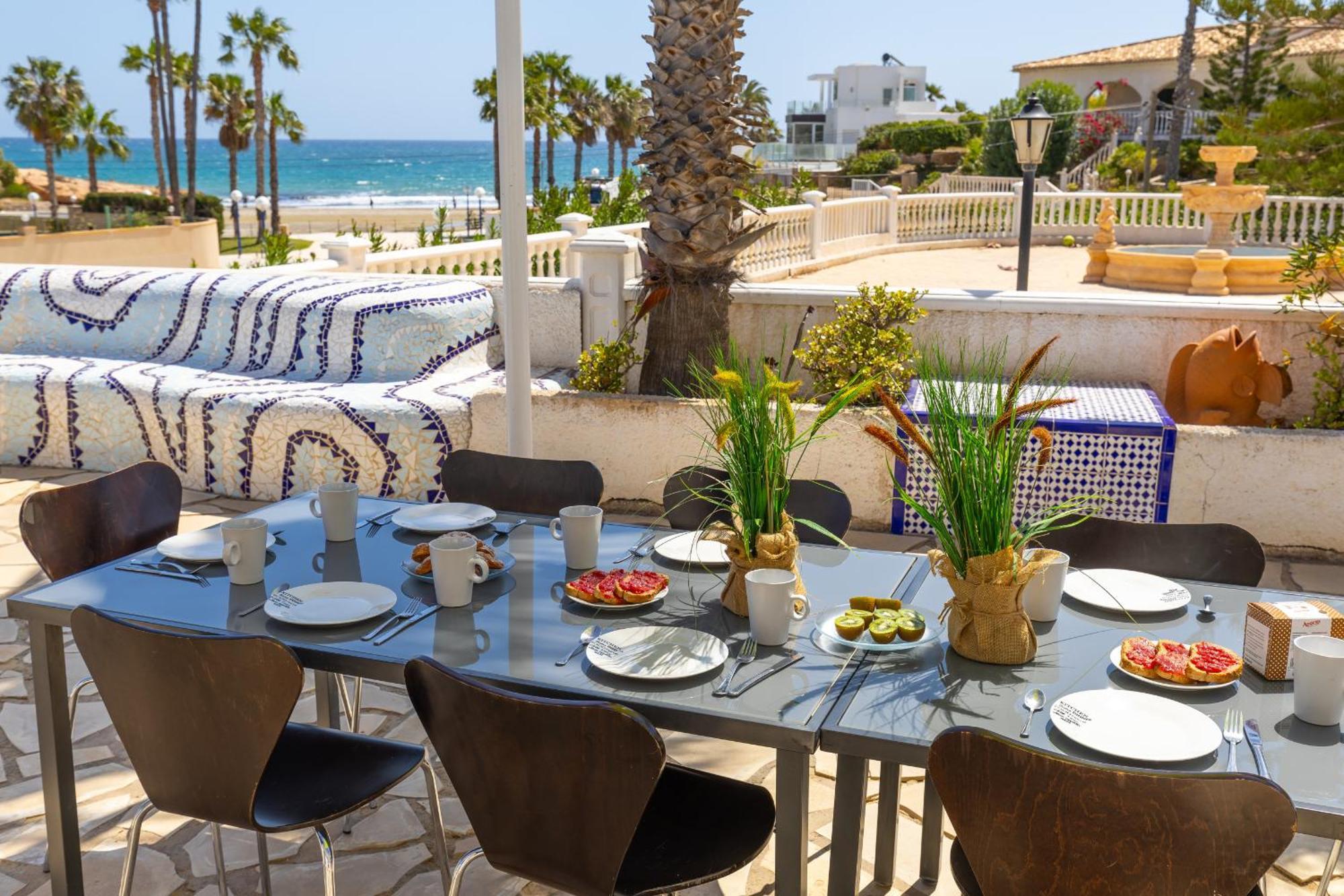 Fidalsa Grand Mediterranean Beachfront Villa Playa Flamenca Exterior foto