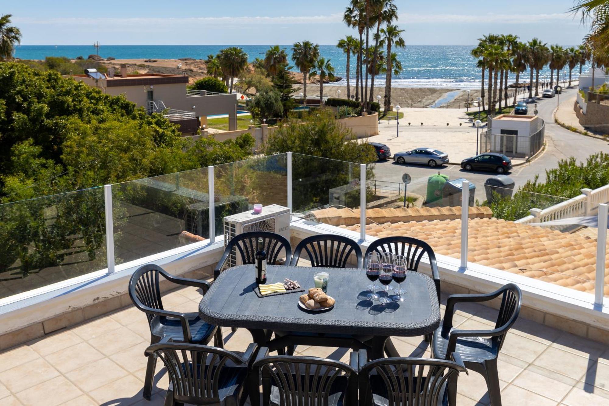 Fidalsa Grand Mediterranean Beachfront Villa Playa Flamenca Exterior foto